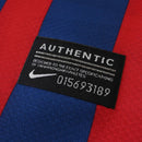 Camiseta retro de local del Barcelona 11/12 para hombre - Azul rey y rojo