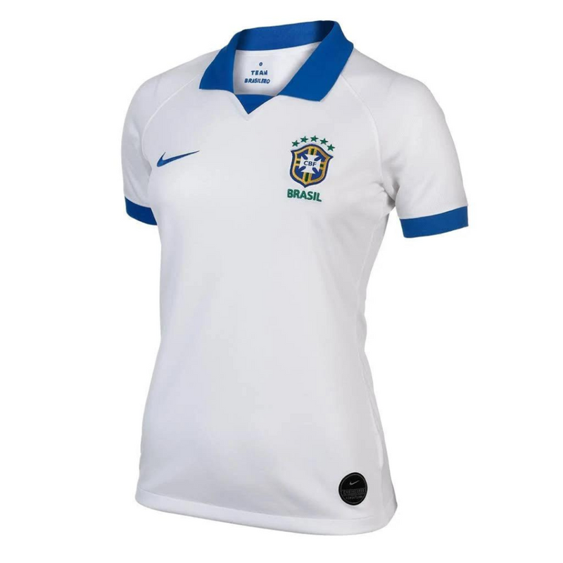 Camiseta Nike de fan de la selección brasileña de la Copa América 19/20 para mujer - Blanca