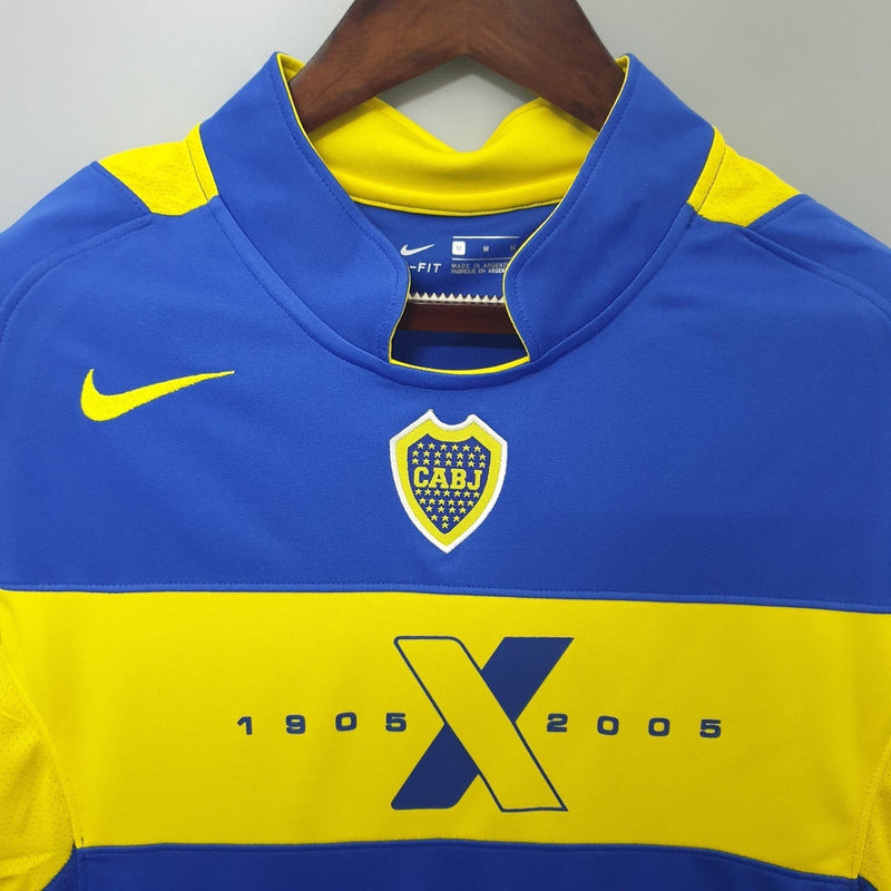 Camiseta Nike retro de local de Boca Juniors 2005 - Azul