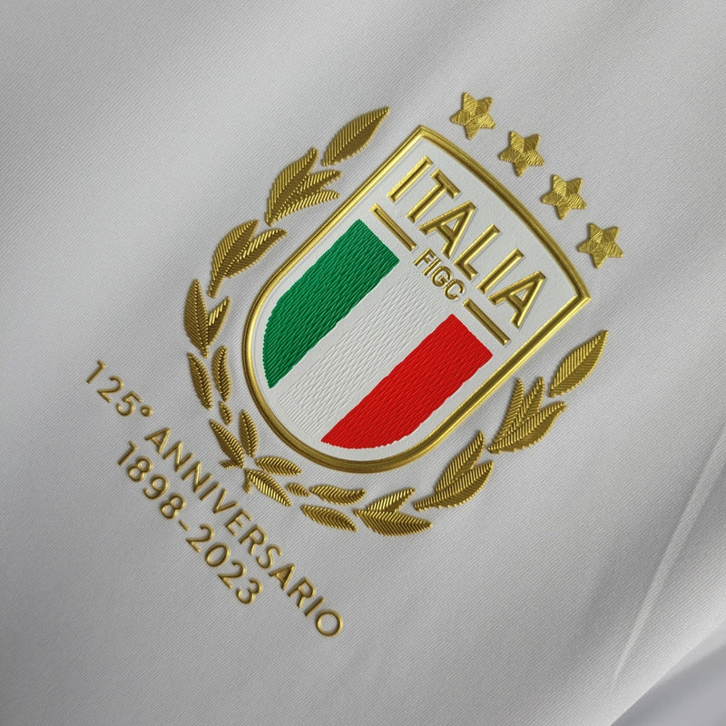 Camiseta Adidas de la selección nacional de Italia para hombre, especial para aficionados 23/24, blanca