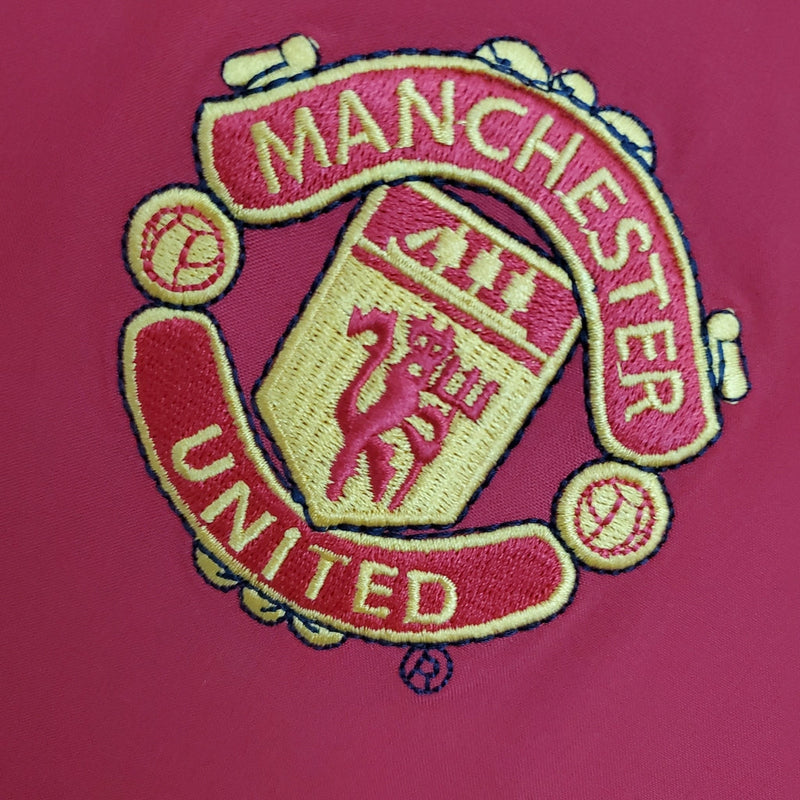 Camiseta retro de manga larga Nike para hombre del Manchester United 02/04 - Rojo