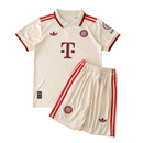 Camiseta y pantalón corto para niños de la tercera equipación del Bayern Múnich 24/25 - Beige