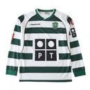 Camiseta retro de manga larga para hombre Sporting 02/03 Supporter - Verde