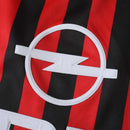Camiseta retro de aficionado del Milan 99/00 Home I para hombre - Negro y rojo