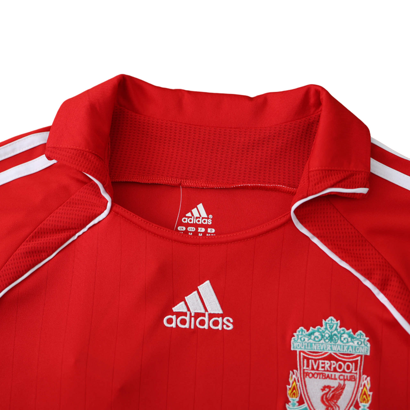 Camiseta retro de local del Liverpool 06/07 para hombre - Roja