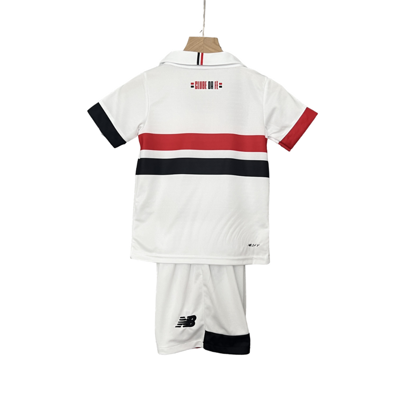 Camiseta + pantalón corto São Paulo Primera Equipación I 24/25 Niño Blanco