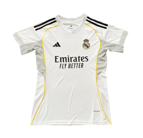 Camiseta de local del Real Madrid 25/26 para mujer - Blanca