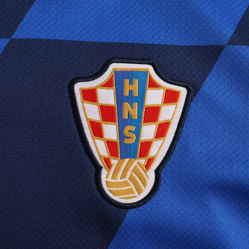 Camiseta de visitante de la selección nacional de Croacia II - Camiseta de aficionado para hombre 2024/25 - Azul