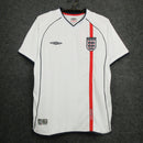 Camiseta de la selección nacional de Inglaterra 01/02 I Retro para hombre - Blanca