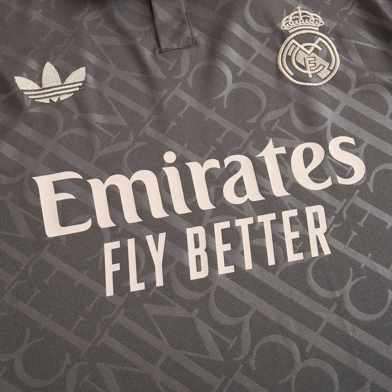 Camiseta y pantalón corto para niño del Real Madrid 24/25 (tercera equipación) - Gris