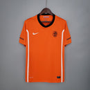 Camiseta retro de local de la selección nacional de Países Bajos 2010 para hombre - Naranja