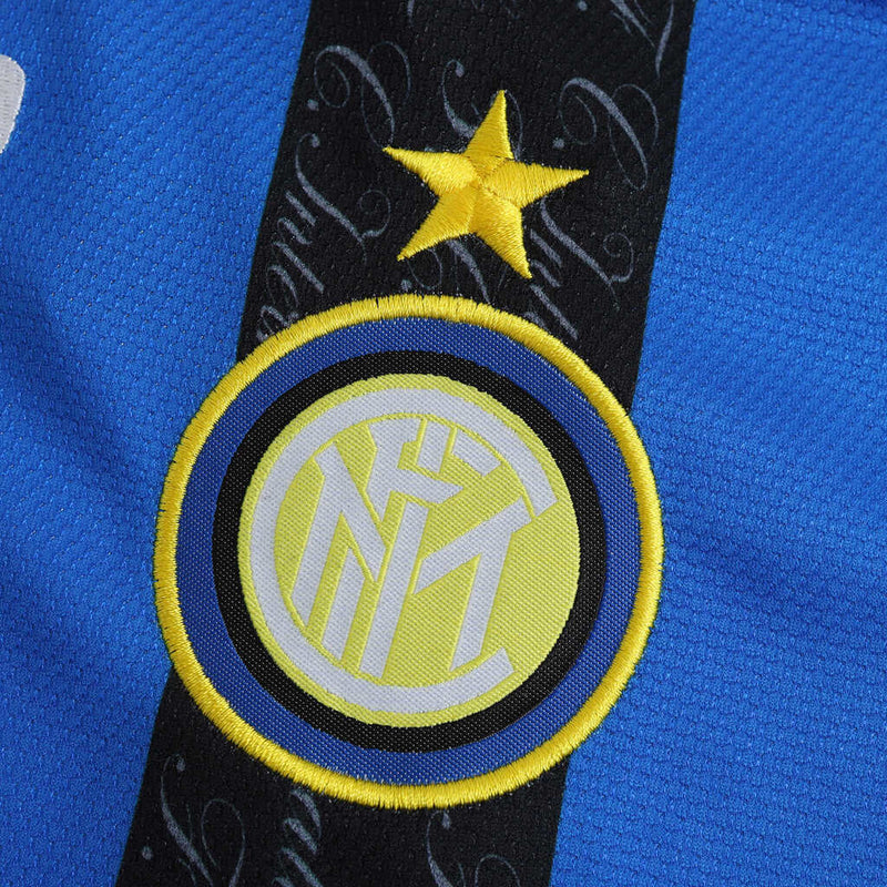 Camiseta retro de local del Inter de Milán 97/98 para hombre - Negra y azul