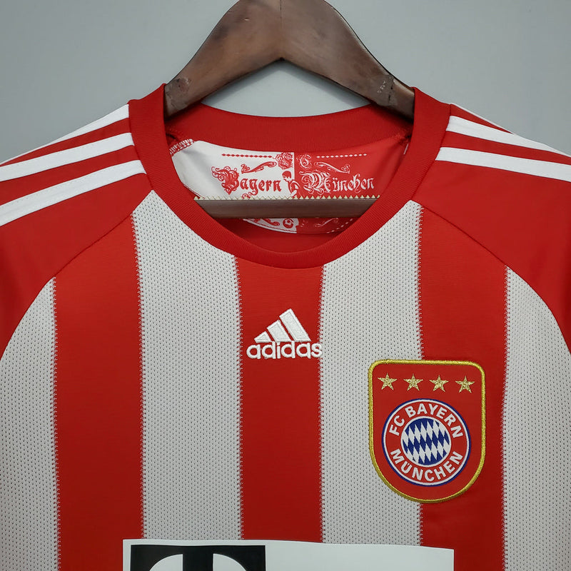 Camiseta retro local del Bayern Múnich 10/11, camiseta Adidas para hombre, color rojo y blanco