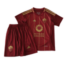 Camiseta y pantalón corto Roma Home I 24/25 para niños - Rojo