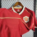 Camiseta retro de manga larga Nike para hombre del Manchester United 06/07 - Rojo