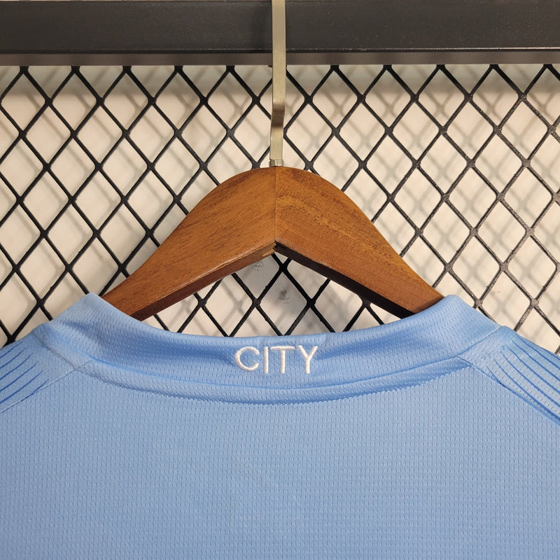Camiseta del Manchester City - Manga larga I 23/24 Puma Fan para hombre - Azul