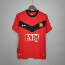 Camiseta Nike retro de local del Manchester United 09/10 para hombre - Roja
