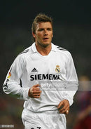 Camiseta retro de manga larga Adidas Real Madrid I 05/06 para hombre - Blanco