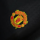Camiseta retro de aficionado del Manchester United Away II 03/04 para hombre - Negra