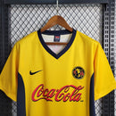 Camiseta retro Nike para aficionados de México América 00/01 - Amarilla