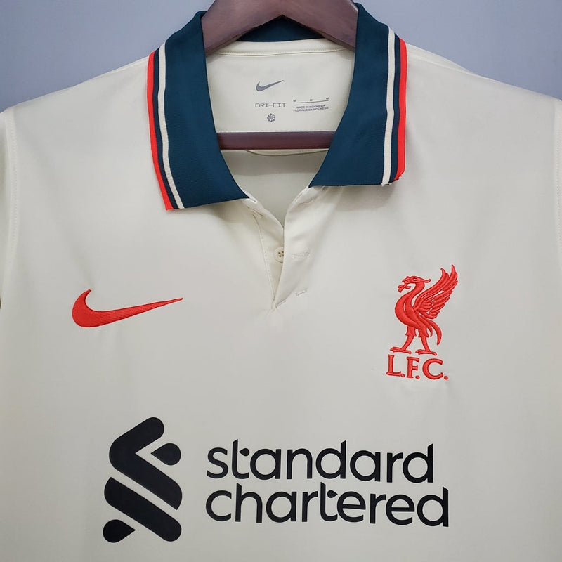Camiseta Nike de visitante del Liverpool 21/22 para hombre - Marfil