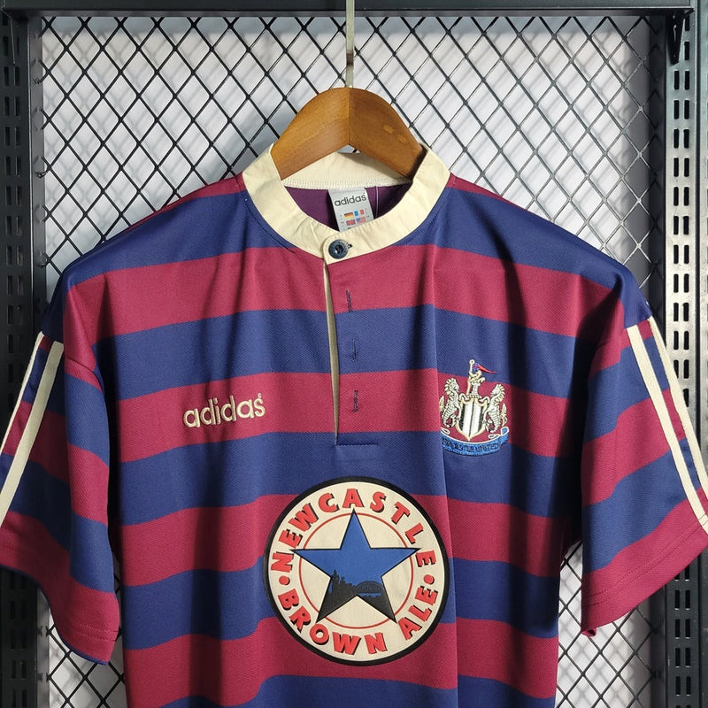 Camiseta retro de aficionado del Newcastle United 2.ª temporada 95/96 para hombre - Borgoña