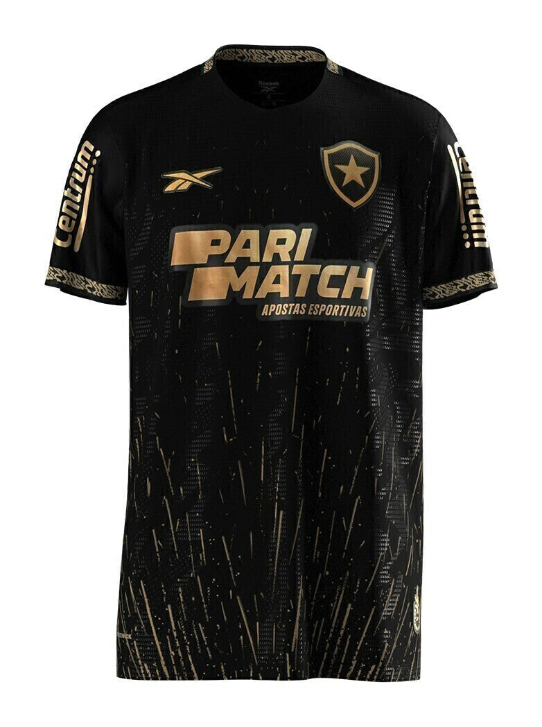 Camiseta de aficionado del Botafogo Visitante II 24/25 para hombre - Negra y dorada