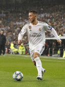 Camiseta retro de manga larga para aficionado Adidas del Real Madrid I 18/19 para hombre - Blanca