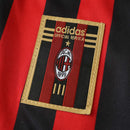 Camiseta retro de aficionado del Milan 99/00 Home I para hombre - Negro y rojo
