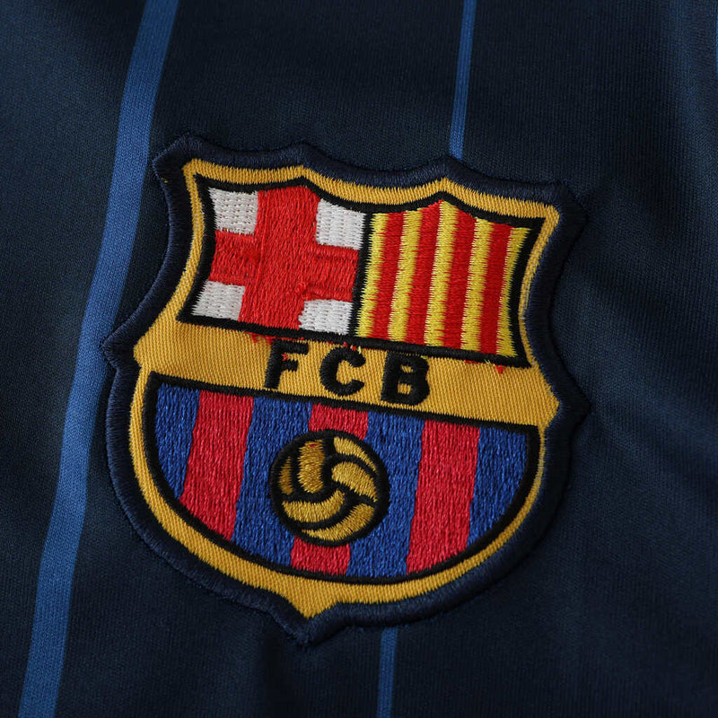 Camiseta retro de visitante del Barcelona II 03/04 para hombre - Azul