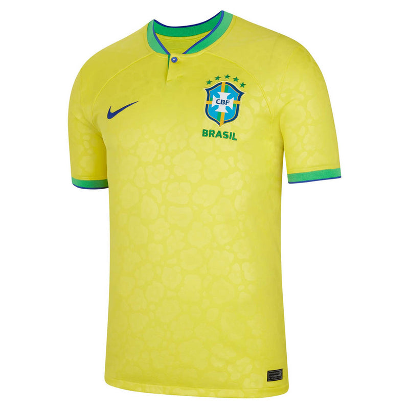 Camiseta Nike de local de la selección nacional de Brasil 2022 para hombre - Amarilla