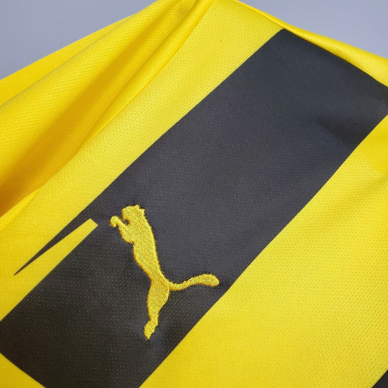 Camiseta retro de aficionado del Borussia Dortmund 12/13 para hombre de Puma - Amarilla