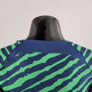 Camiseta Nike de jugador de la selección nacional de Brasil 2022 para hombre (azul y verde)