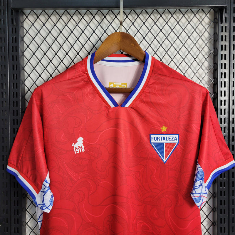 Camiseta Fortaleza I Copa Nordeste Torcedor Leão 23/24 Hombre - Rojo
