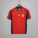 Camiseta retro de aficionado de la selección españa de 1998 - Hombre - Roja