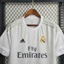 Camiseta retro de aficionado Adidas del Real Madrid I 15/16 para hombre - Blanca
