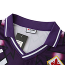 Camiseta retro de manga larga para aficionado de la Fiorentina Visitante II 92-93 para hombre - Blanco y morado