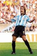 Camiseta Adidas retro de la selección argentina 1998 para hombre - Azul y blanco