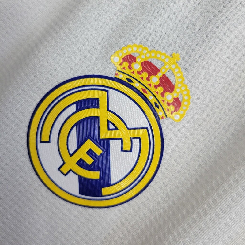 Camiseta retro de aficionado Adidas del Real Madrid I 15/16 para hombre - Blanca