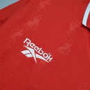 Camiseta retro de aficionado Reebok del Liverpool Home 96/97 para hombre - Roja