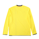 Camiseta retro de manga larga del Barcelona Away II 09/10 para hombre - Amarilla