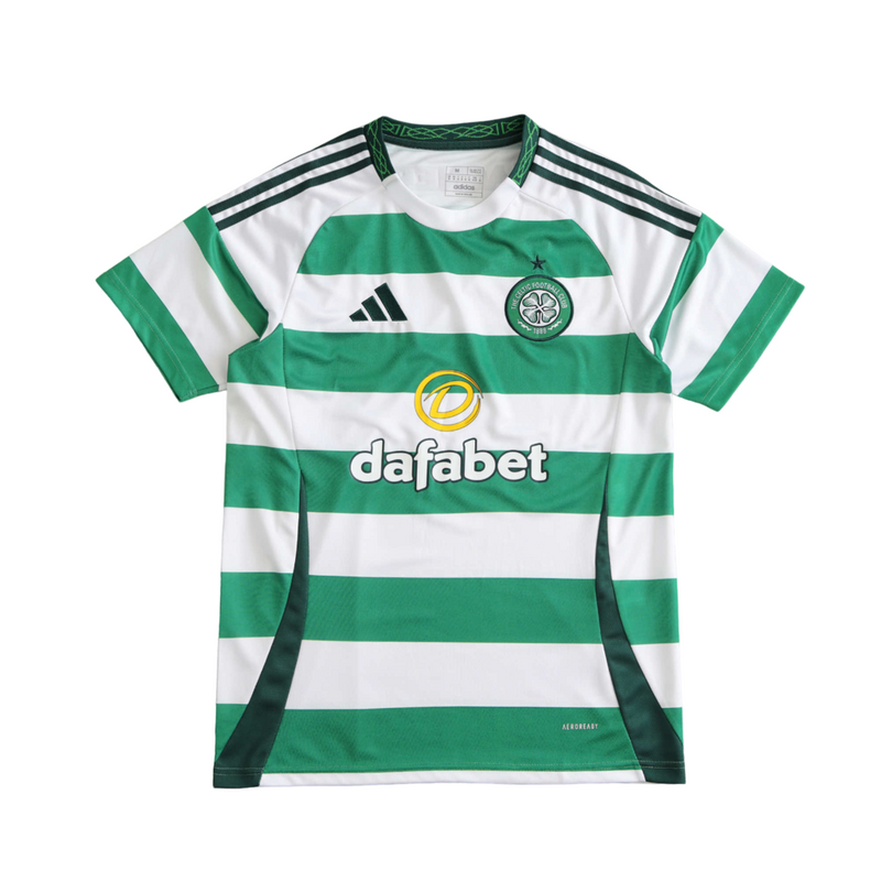 Camiseta de aficionado del Celtic (24/25) para hombre, verde y blanca