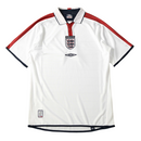 Camiseta retro de local de la selección nacional de Inglaterra 2004 para hombre - Blanca