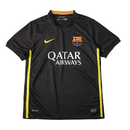 Camiseta retro de aficionado del Barcelona Third Third III 13/14 para hombre - Negra