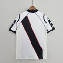Camiseta retro de aficionado Kappa Vasco da Gama 1998 para hombre (blanco y negro)