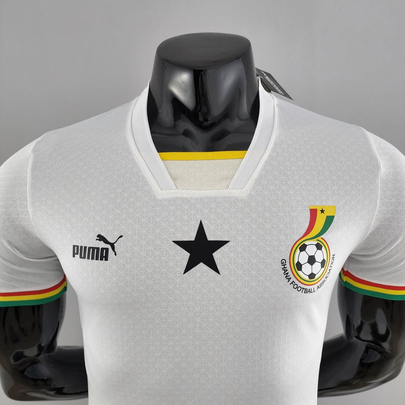 Camiseta de jugador de la selección nacional de Ghana 22/23 de Puma para hombre - Blanco