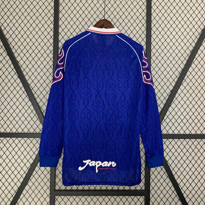 Camiseta retro de manga larga para hombre de la selección japonesa de 1998