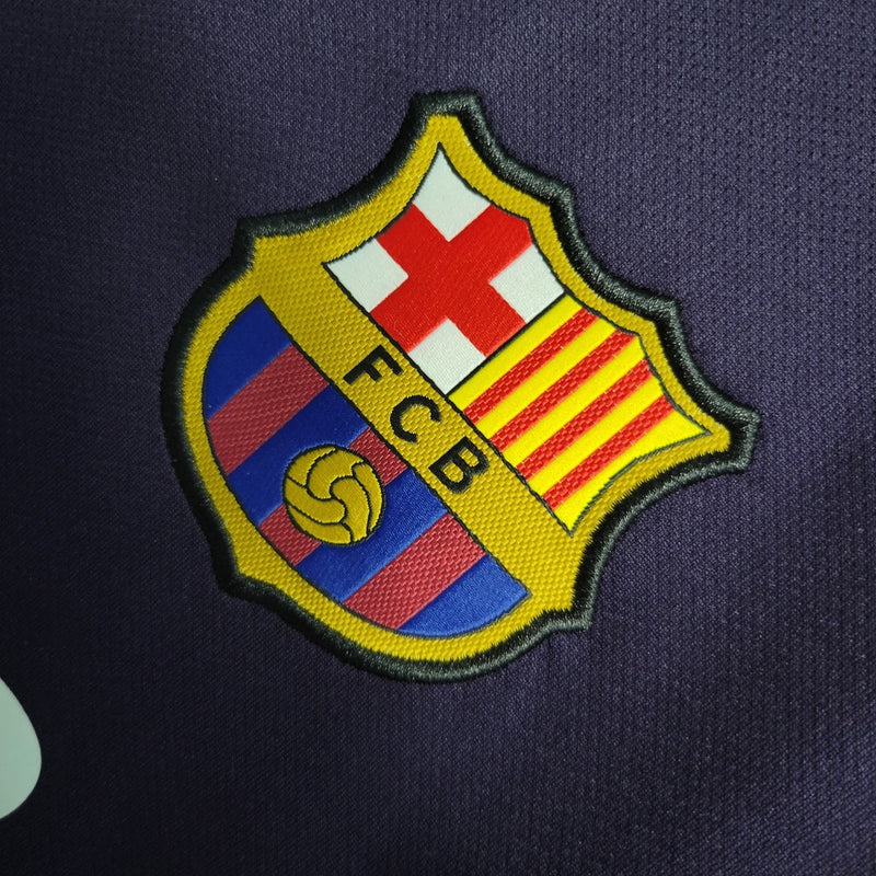 Camiseta retro de visitante del Barcelona 16/17 para hombre - Morada