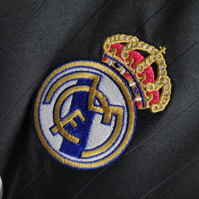 Camiseta retro Adidas Real Madrid II para hombre 06/07 Fan - Negra
