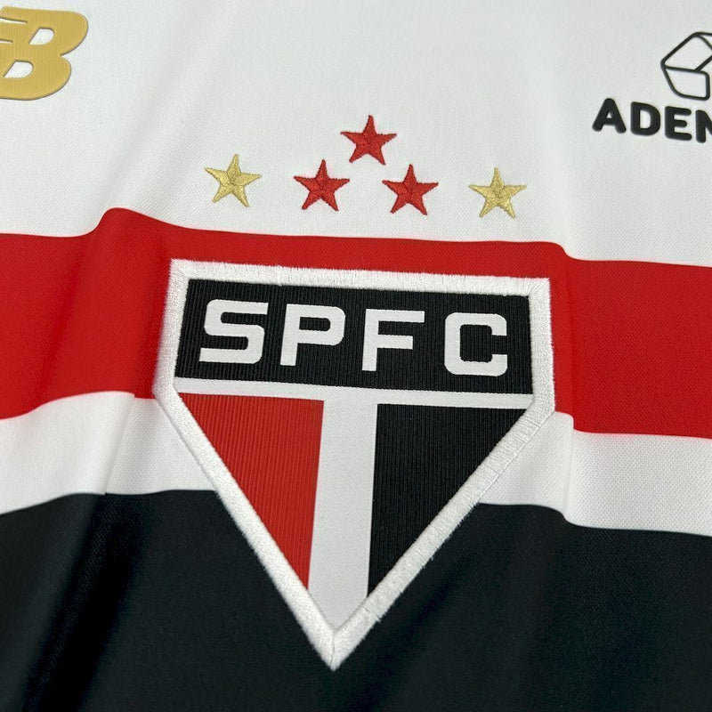 LISTO PARA ENTREGA Camiseta Local São Paulo 25/26 Hombre Fan - Blanco
